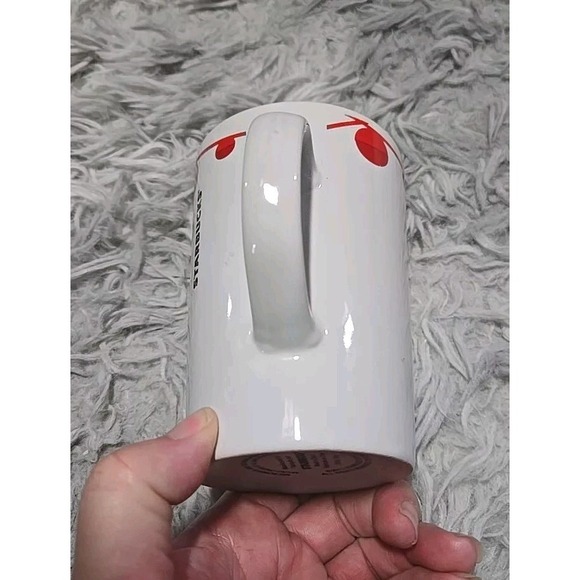 Starbucks 2012 Christmas Holiday Red Ornaments Coffee Mug 10.8 Oz - Picture 4 of 7